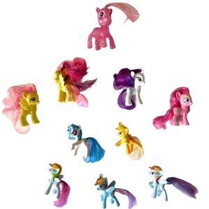 MY LITTLE PONY. 10 PIECES OF MY LITTLE PONY.